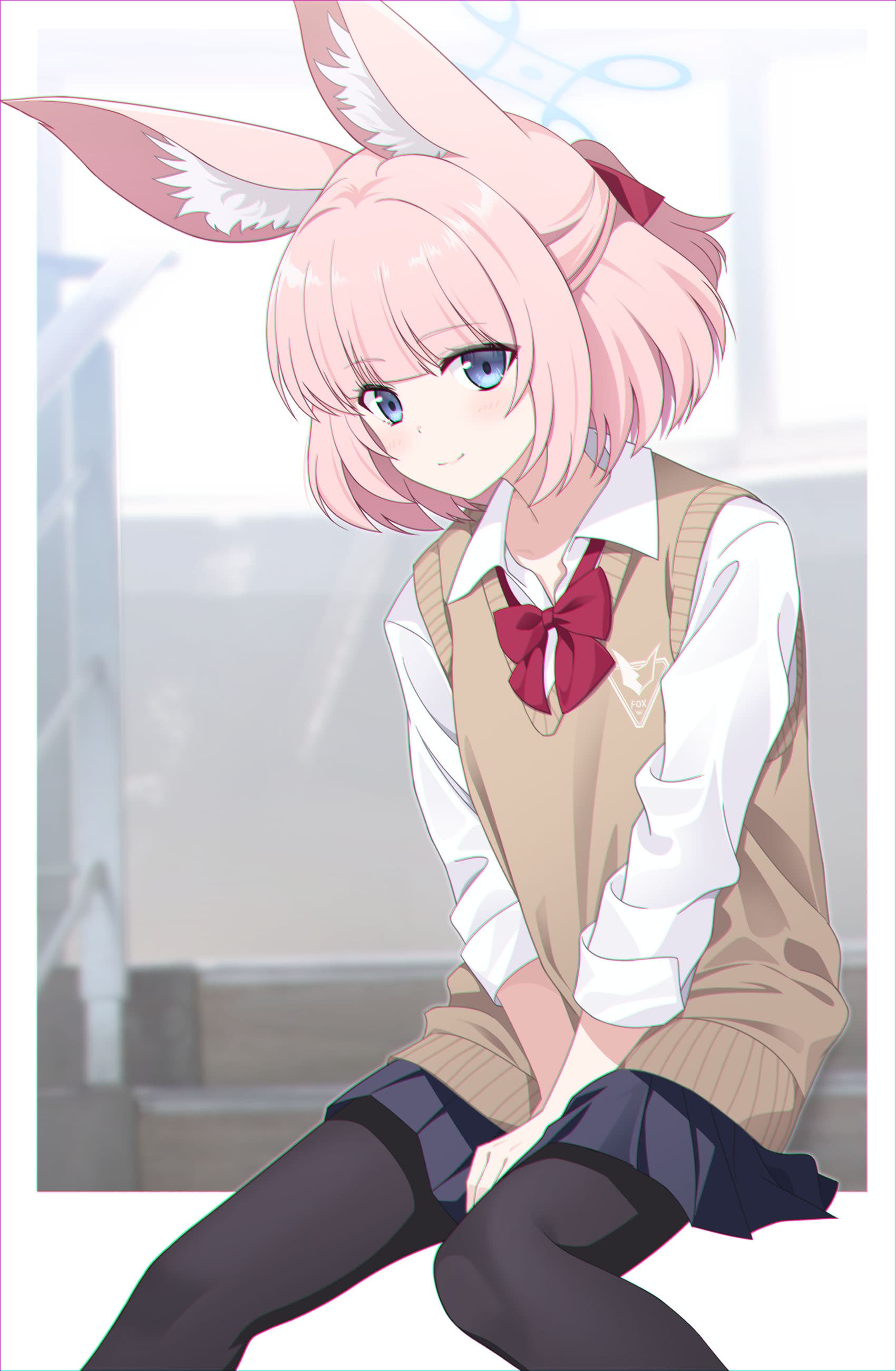 【P站画师】超爱制服兽耳美少女的画师，碧蓝档案 胡桃 月雪宫子 Niko 砂狼白子 插画师eko的美图作品推荐 P站画师-第13张