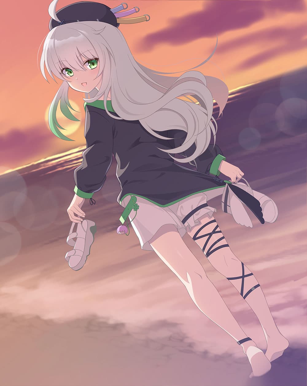 【P站画师】超爱制服兽耳美少女的画师，碧蓝档案 胡桃 月雪宫子 Niko 砂狼白子 插画师eko的美图作品推荐 P站画师-第16张