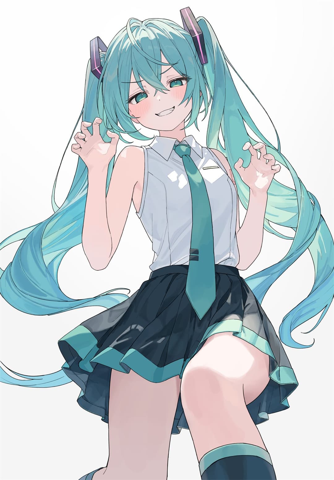 【P站美图】初音未来 原神 纳西妲 珊瑚宮心海 短裙制服美少女 麦当劳妹子 碧蓝档案 泳装 伊落マリー 插画美图壁纸推荐 P站美图-第1张
