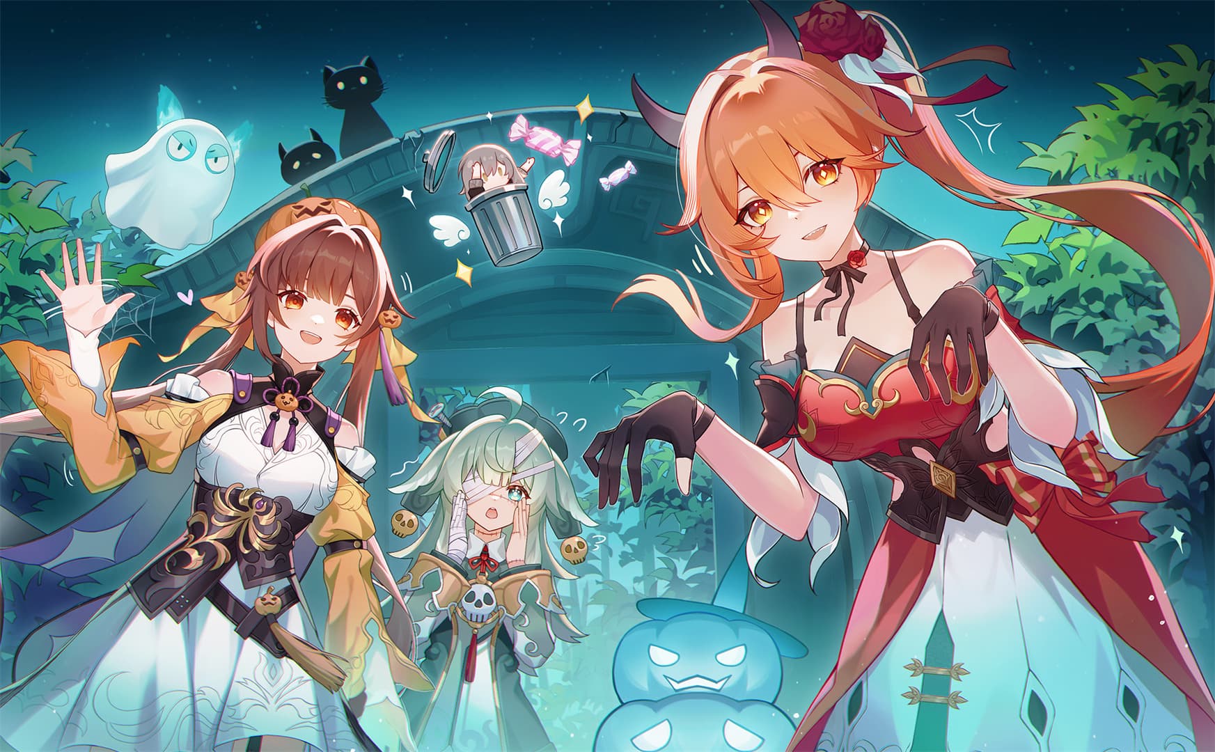【P站美图】初音未来 原神 纳西妲 珊瑚宮心海 短裙制服美少女 麦当劳妹子 碧蓝档案 泳装 伊落マリー 插画美图壁纸推荐 P站美图-第6张