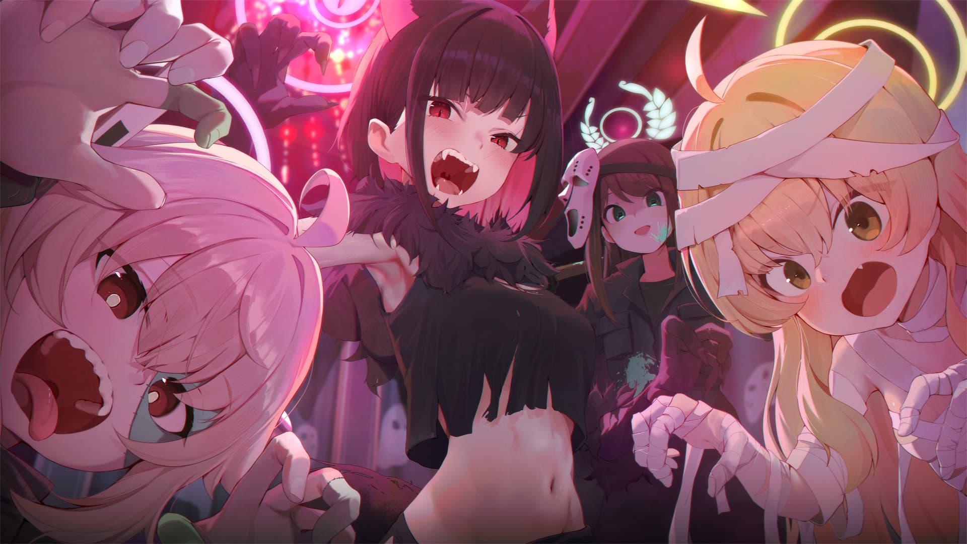 【P站美图】初音未来 原神 纳西妲 珊瑚宮心海 短裙制服美少女 麦当劳妹子 碧蓝档案 泳装 伊落マリー 插画美图壁纸推荐 P站美图-第7张
