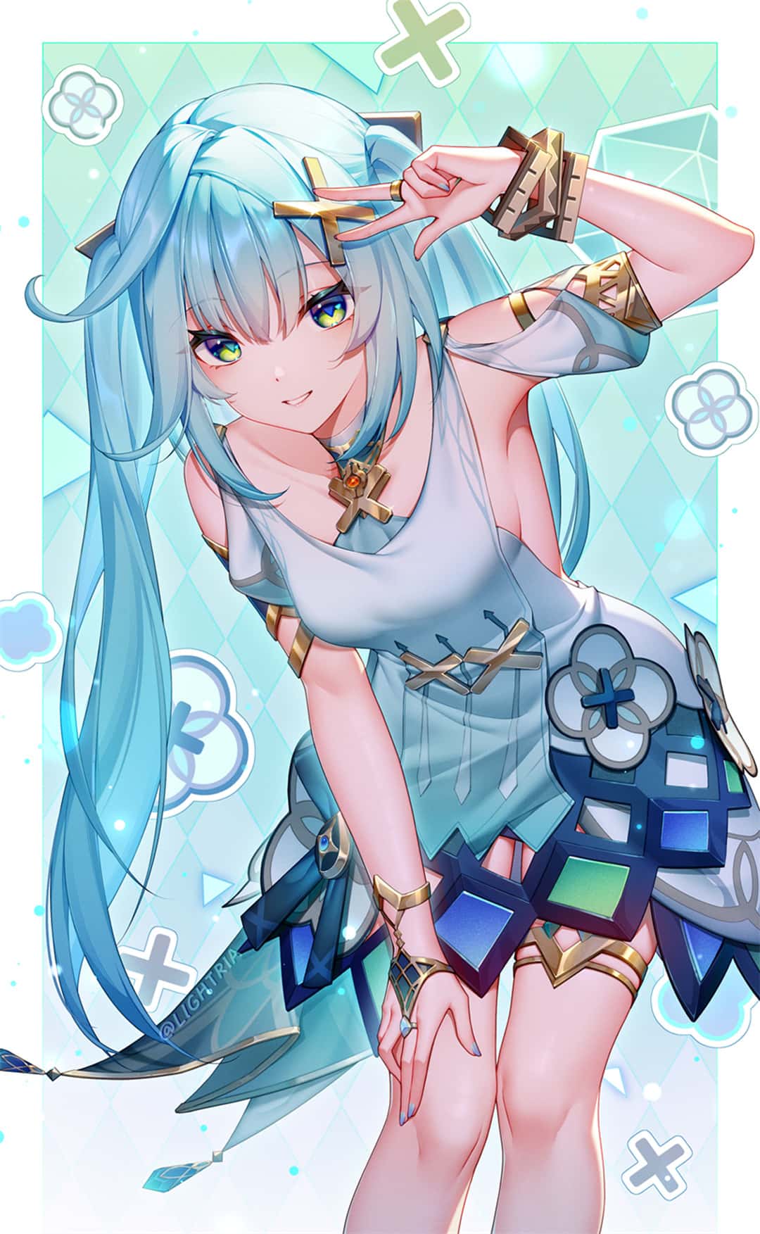 【P站美图】原神 芙宁娜 双马尾美少女 碧蓝档案 浦和花子 星穹铁道 早濑优香 知更鸟 绝区零 妮可 花火 插画美图推荐（55张） P站美图-第2张