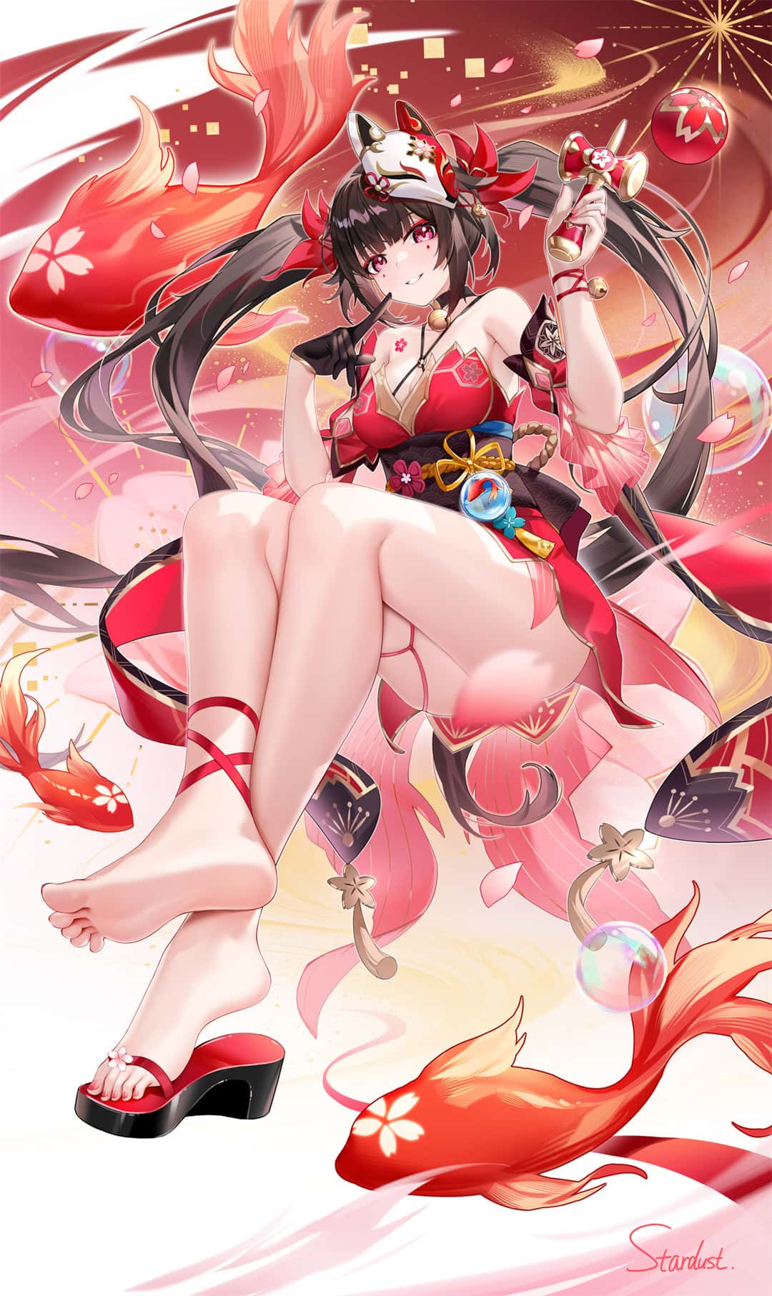 【P站美图】碧蓝档案 桐生桔梗 星穹铁道 花火 卡芙卡妈妈 原神 萤 小胡桃 绝区零 星见雅 初音未来 插画美图推荐（55张） P站美图-第6张
