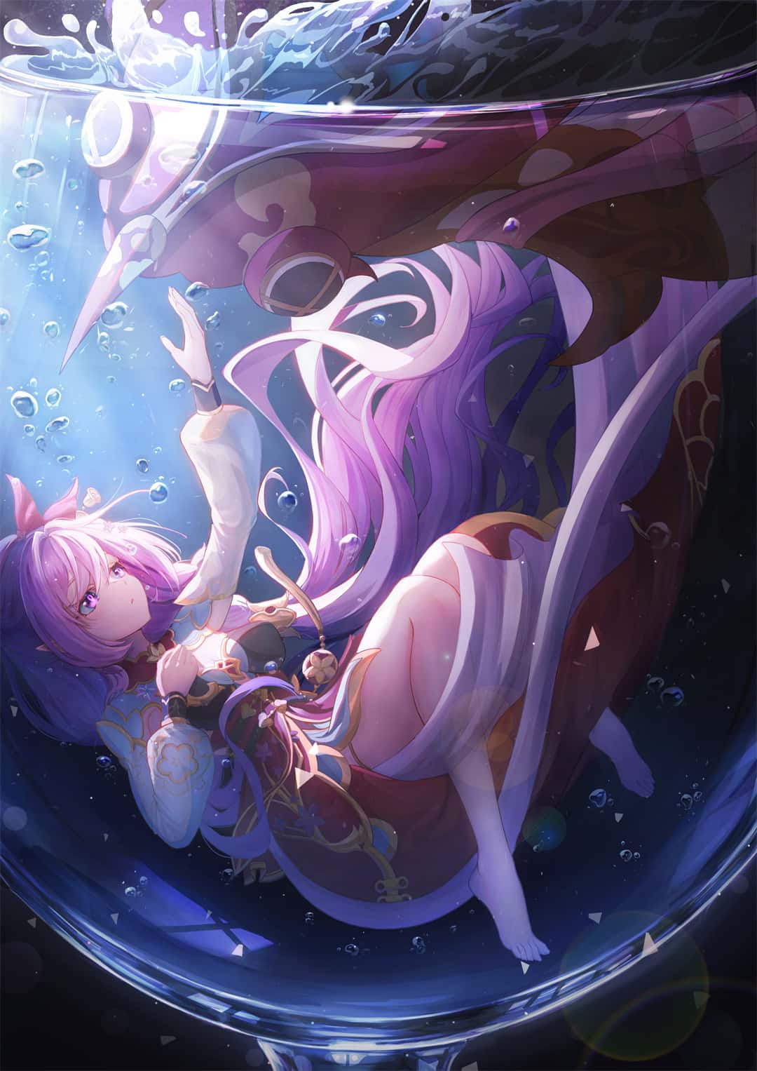 【P站美图】碧蓝档案 桐生桔梗 星穹铁道 花火 卡芙卡妈妈 原神 萤 小胡桃 绝区零 星见雅 初音未来 插画美图推荐（55张） P站美图-第8张