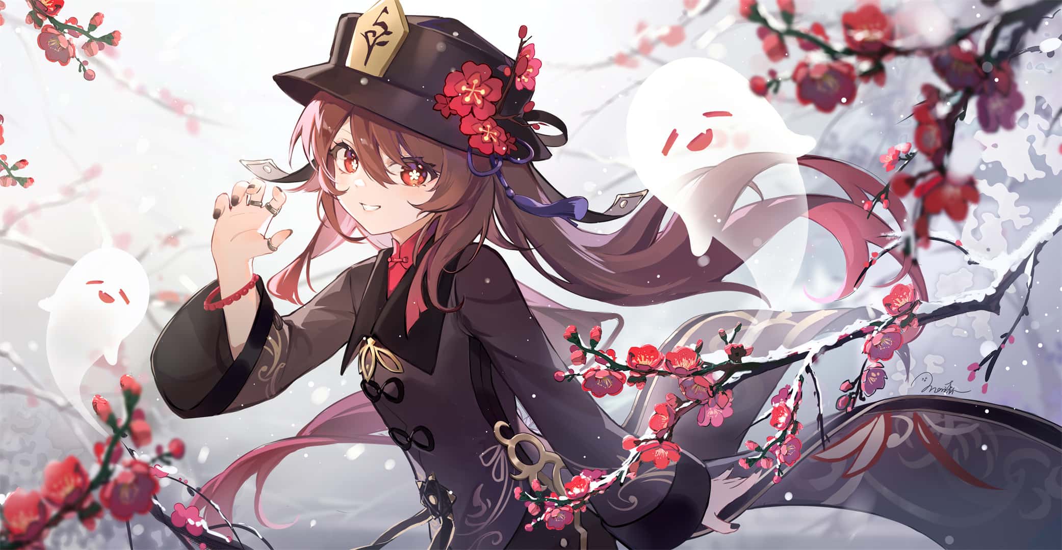 【P站美图】碧蓝档案 桐生桔梗 星穹铁道 花火 卡芙卡妈妈 原神 萤 小胡桃 绝区零 星见雅 初音未来 插画美图推荐（55张） P站美图-第19张
