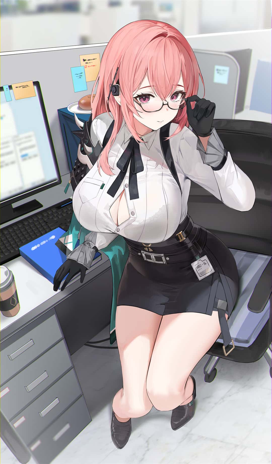 【P站美图】牛仔裤 柠檬 美少女 碧蓝档案 砂狼白子 碧蓝档案 伊落マリー 学園アイドルマスター 藤田ことね 插画美图推荐 P站美图-第17张