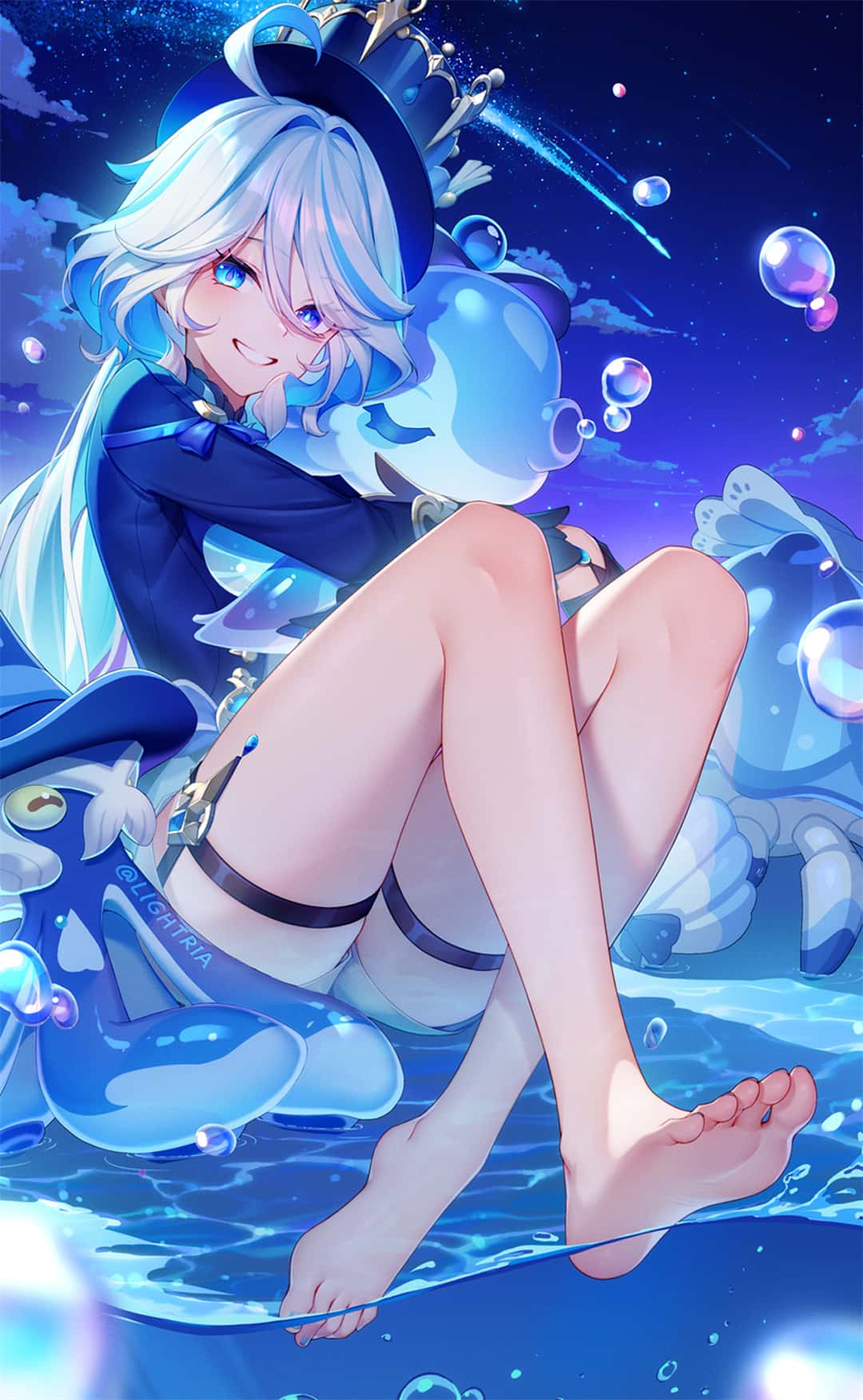 【P站美图】初音未来 原神 芙宁娜 仆人 骑摩托の美少女 绝区零 艾莲·乔 简杜鸣潮 椿 兽耳美少女 插画美图推荐（47张） P站美图-第4张