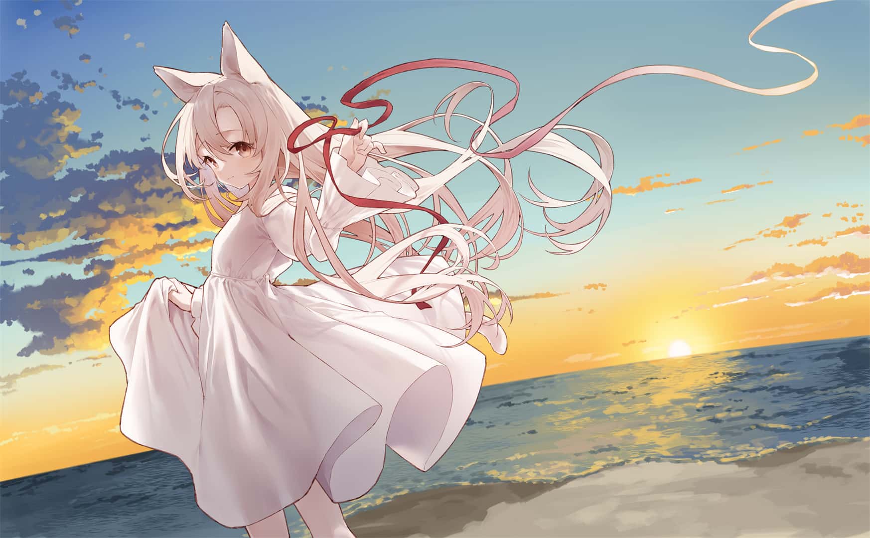 【P站美图】原神 芙宁娜 初音未来 碧蓝档案 飞鸟马时 星穹铁道 黑塔 JK短裙美少女 绝区零 艾莲乔 插画美图推荐（49张） P站美图-第6张