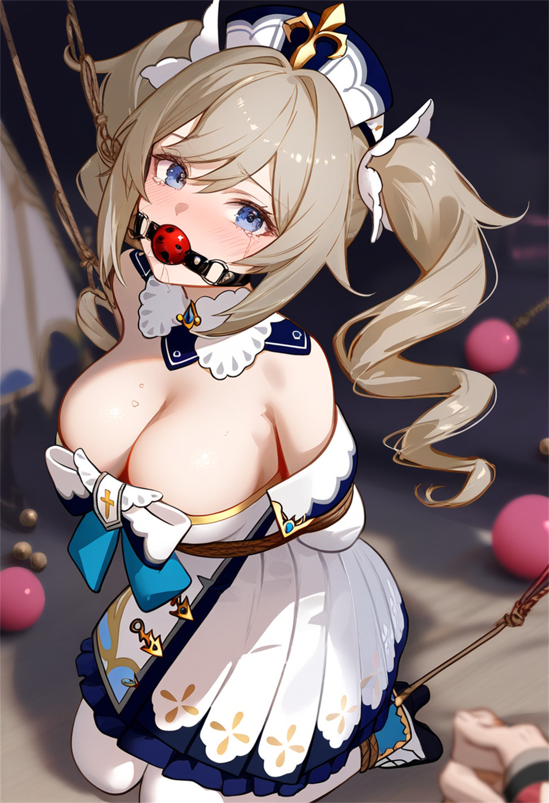 【插画精选】原神 芭芭拉 八重神子 霄宫 妮露 全角色口球系列 会员插画美图推荐（25张 插画精选-第1张