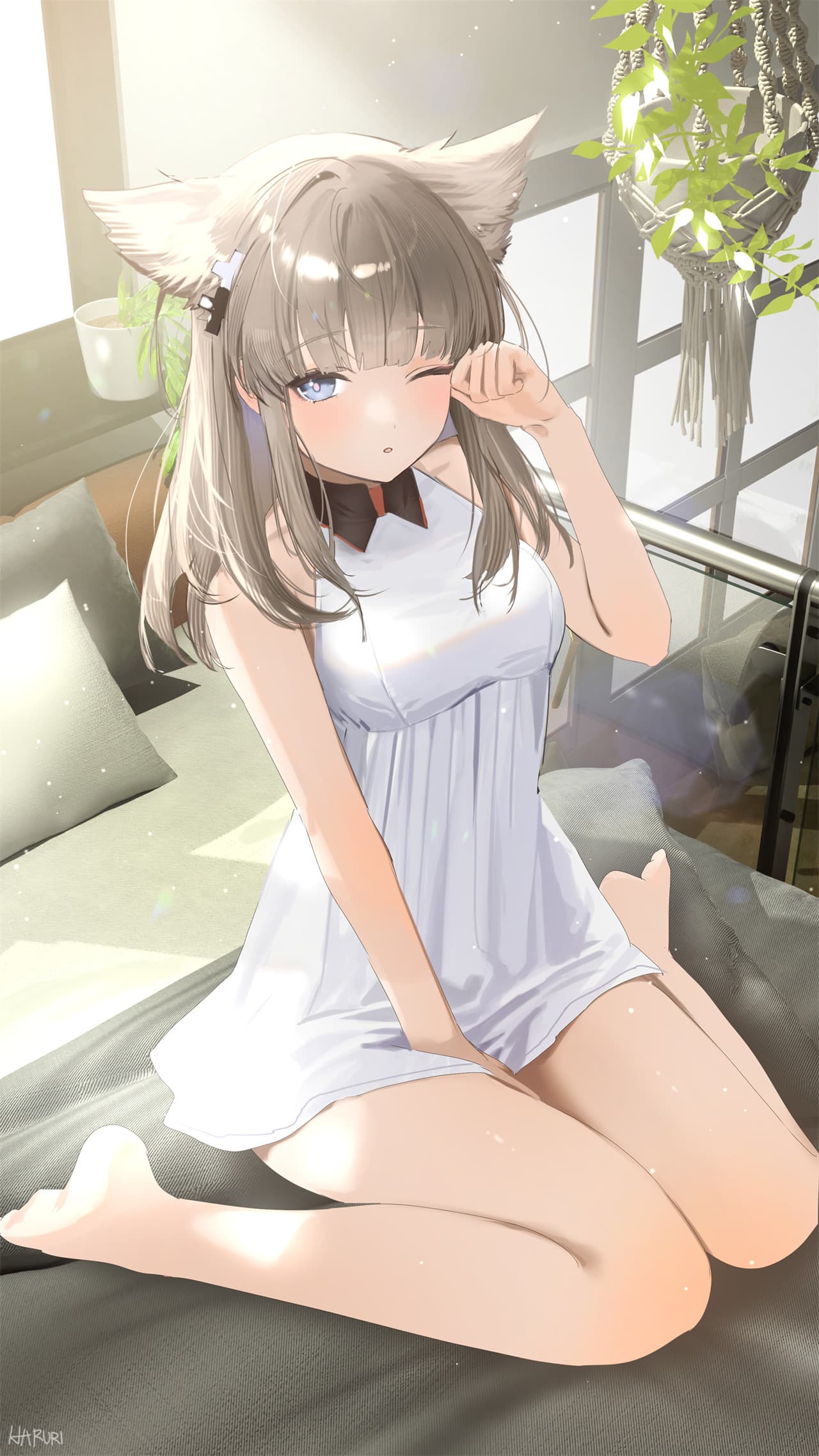【P站美图】星穹铁道 知更鸟 黑塔 灵砂 明日方舟 塔露拉 兽耳少女 和服 日本刀 美少女 碧蓝档案 调月莉音 插画美图推荐 P站美图-第2张
