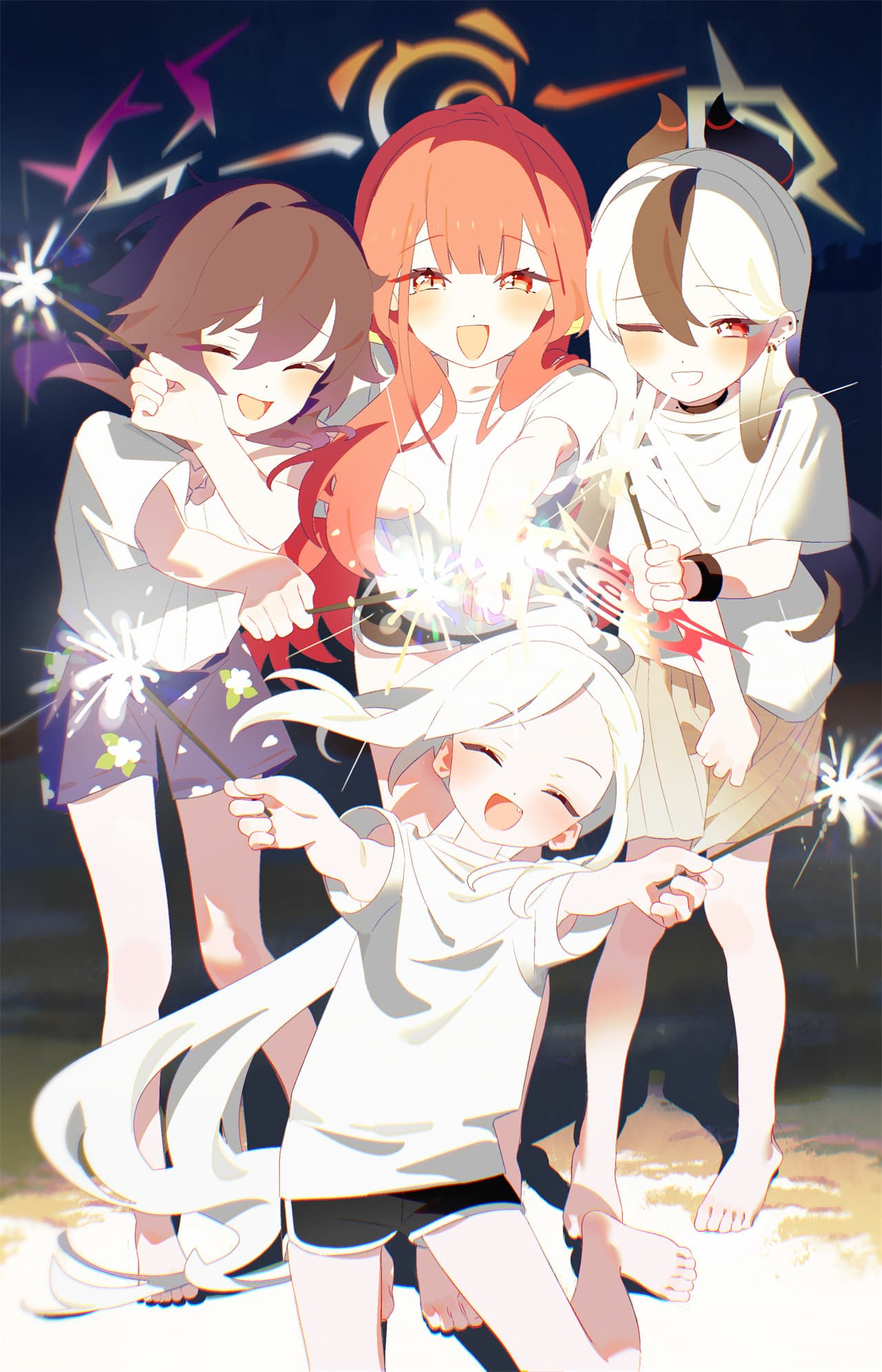 【P站美图】星穹铁道 知更鸟 黑塔 灵砂 明日方舟 塔露拉 兽耳少女 和服 日本刀 美少女 碧蓝档案 调月莉音 插画美图推荐 P站美图-第9张