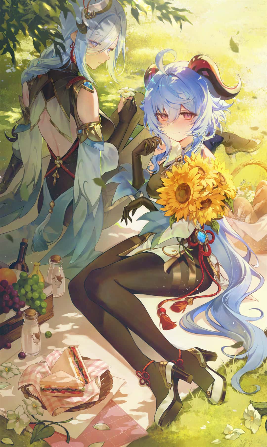 【P站美图】星穹铁道 黑塔 花火 初音未来 碧蓝档案 早濑优香 原神 八重神子 芙宁娜 甘雨 玛薇卡 插画美图推荐（共49张） P站美图-第3张