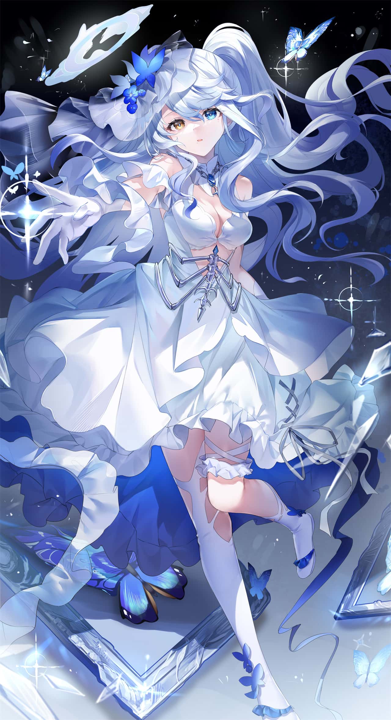 【P站美图】星穹铁道 黑塔 花火 初音未来 碧蓝档案 圣园弥香 白毛兽耳美少女 时间会记住你我曾走过的路（共50张） P站美图-第9张