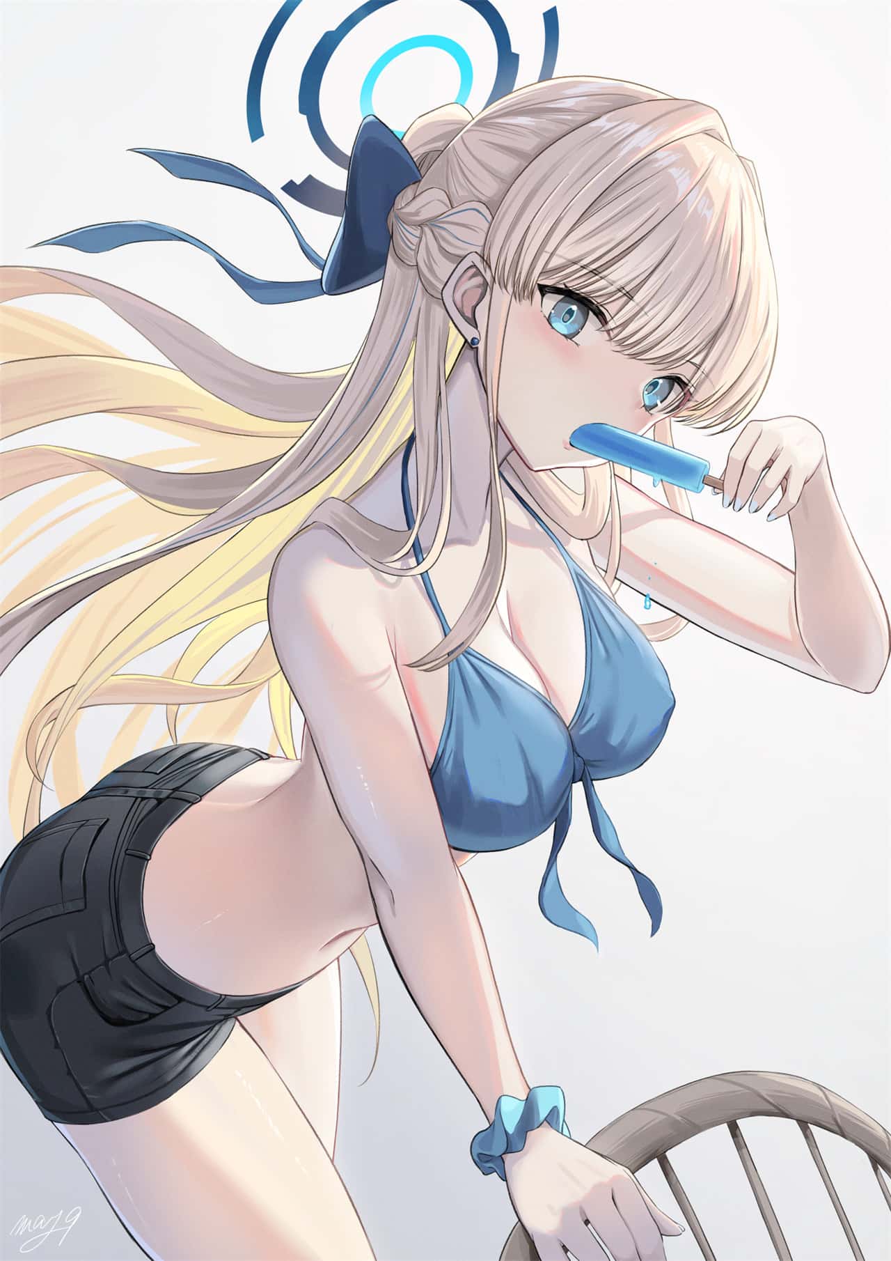【插画精选】美腿黑丝 初音未来 碧蓝档案 飞鸟马时 妃咲 原神 妮露 会员动漫美图推荐（45张） 插画精选-第5张