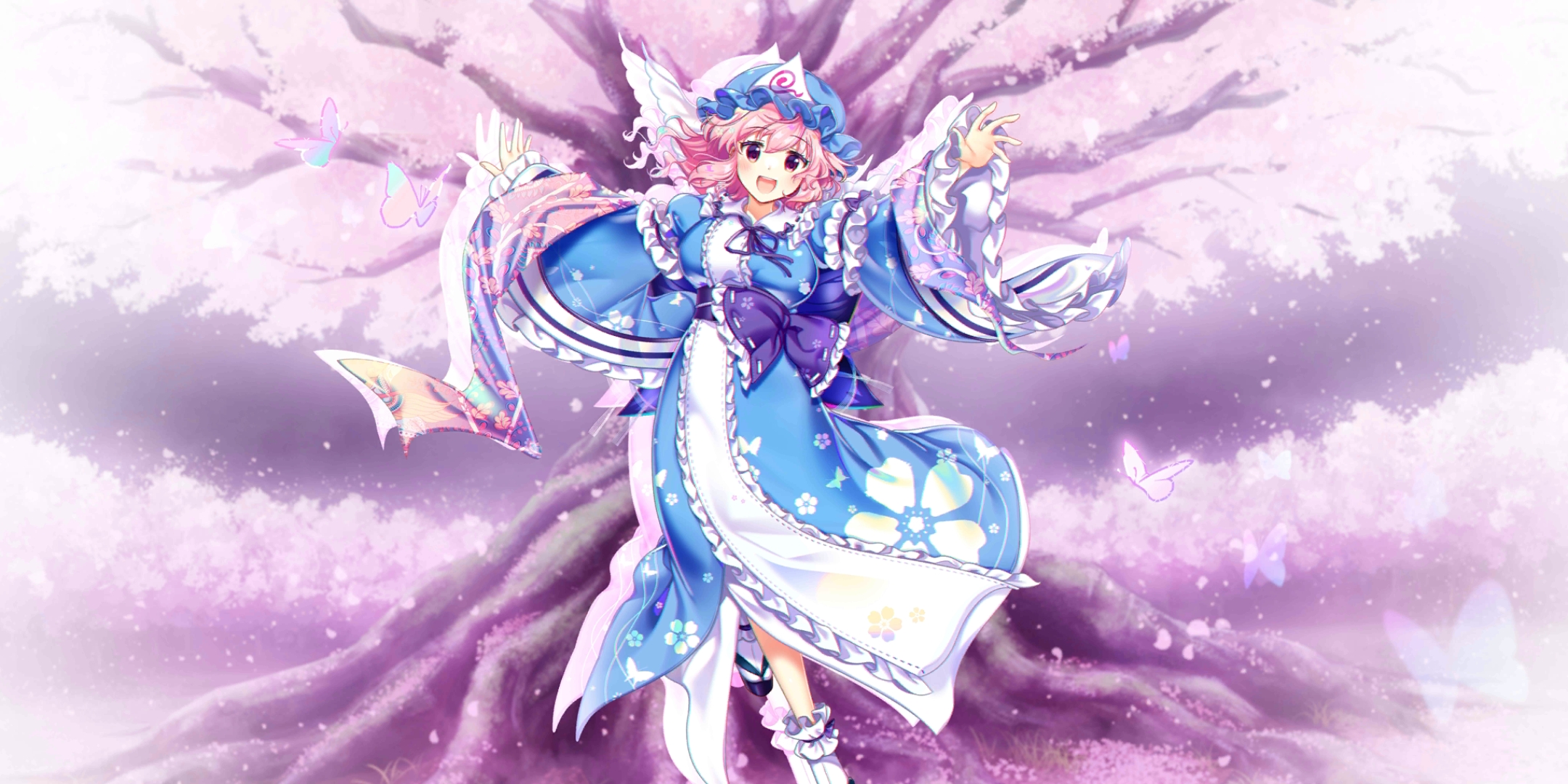 幽雅的盛开吧，墨染の樱花！ 电脑壁纸-第7张