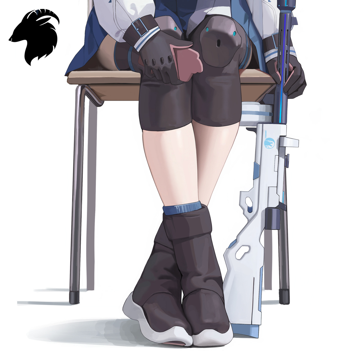 碧蓝档案 乐福鞋 高跟鞋 美腿@T菌 插画-第5张