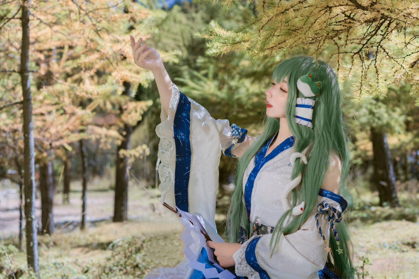 东方project 东风谷早苗cos @无风霖鹿 COSPLAY-第4张