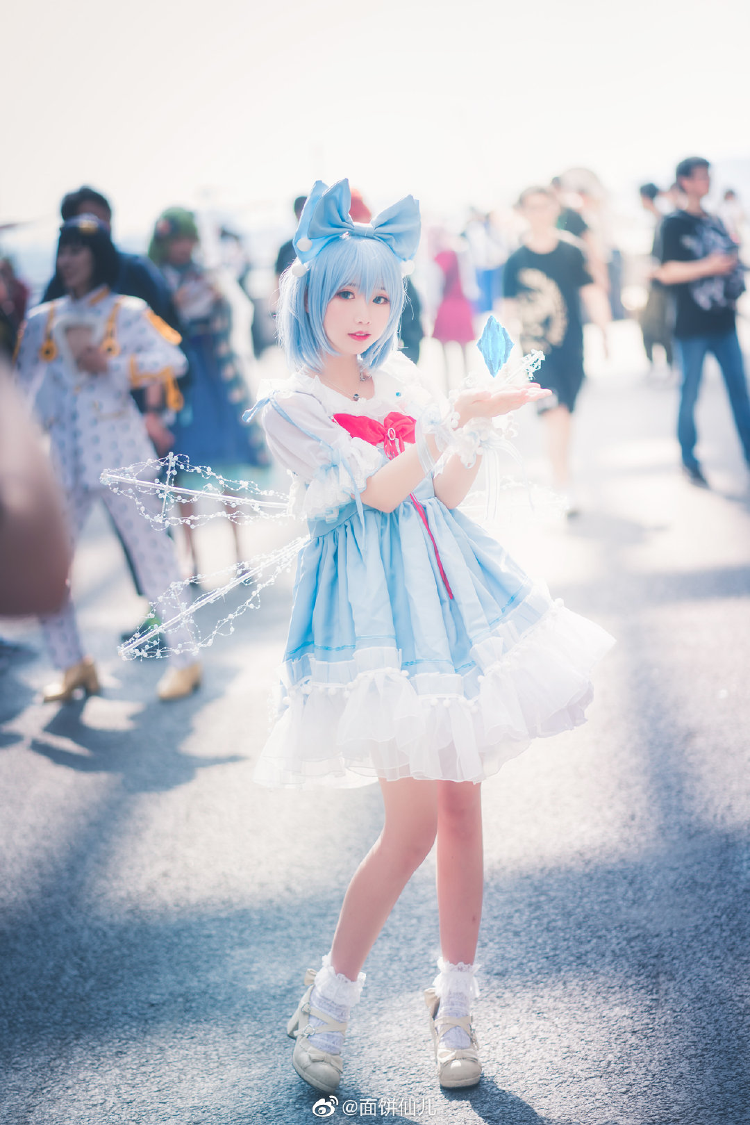 东方project 琪露诺cos @面饼仙儿 COSPLAY-第3张