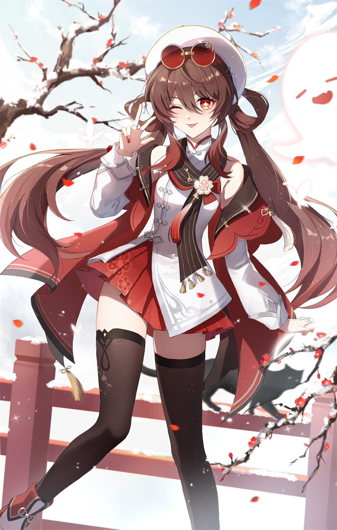 【插画美图】黄豆粉 碧蓝档案 早濑优香 砂狼白子 星穹铁道 花火 流萤 原神 芙宁娜 小胡桃 插画美图推荐 P站美图-第16张
