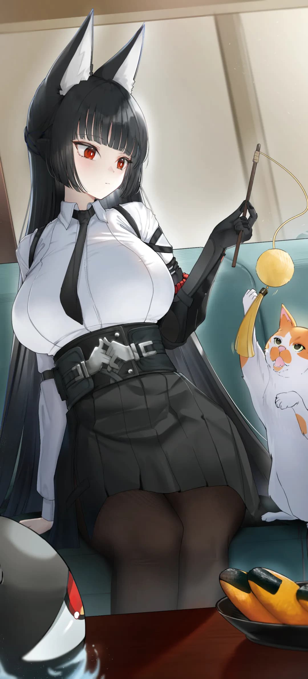 【动漫壁纸】星穹铁道 制服托帕 流萤 绝区零 星见雅 艾莲乔 原神 神里绫华 插画美图推荐 手机壁纸-第6张