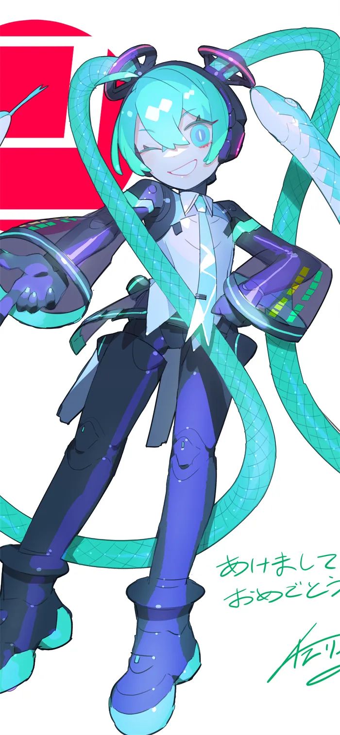 【动漫壁纸】2025新年 初音未来 Miku 插画壁纸 P站美图-第4张