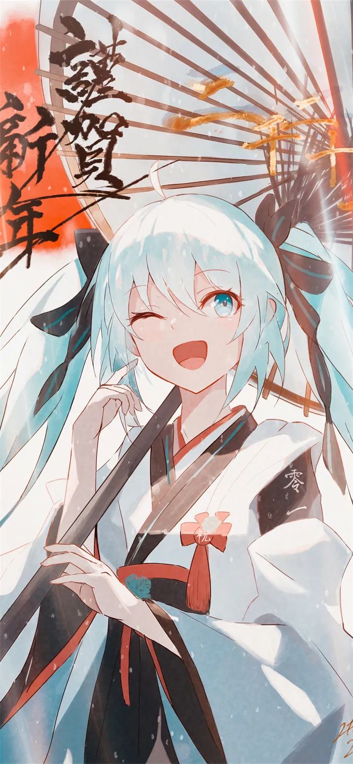 【动漫壁纸】2025新年 初音未来 Miku 插画壁纸 P站美图-第6张