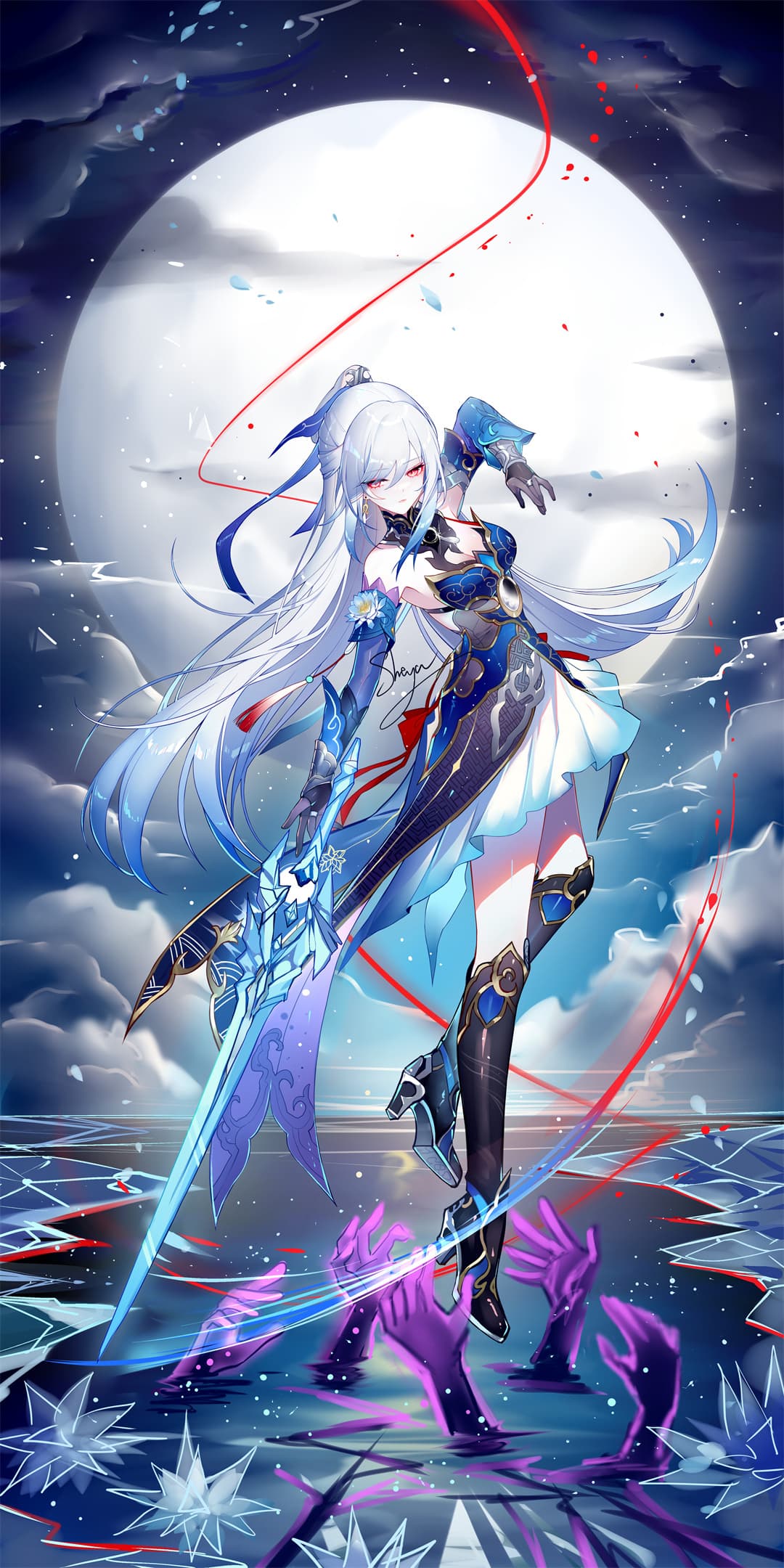 【插画美图】星穹铁道 符玄 黑塔 镜流  碧蓝档案 早濑优香 兽耳猫娘 原神 茜特拉莉 动漫美图推荐 P站美图-第7张