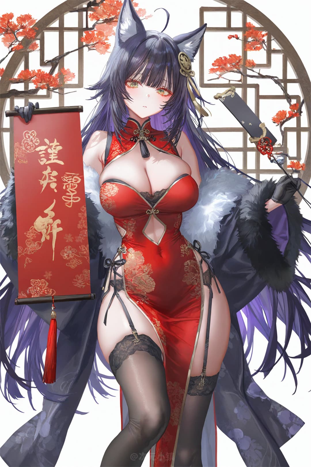 【插画精选】 碧蓝航线 赤城 天城 武蔵 加賀 信浓 AI绘画 精选插画-第5张