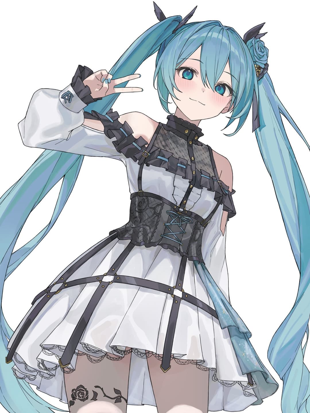 【插画美图】初音未来 碧蓝档案 桐生桔梗 早濑优香 星穹铁道 流萤 鸣潮 椿 动漫壁纸推荐 P站美图-第1张