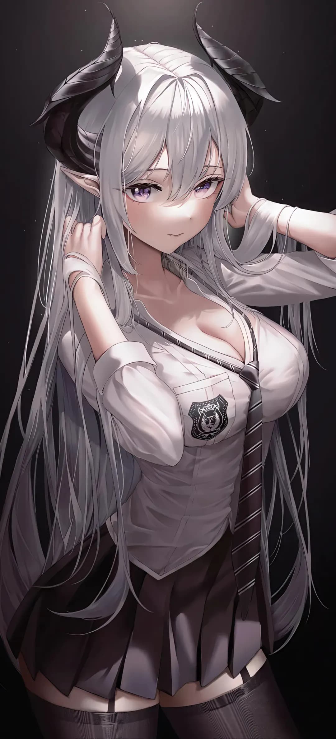 【动漫壁纸】 原神 小胡桃 绝区零 玲 短裙JK美少女米塔 插画美图推荐 动漫壁纸-第2张