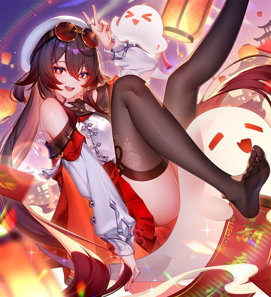 【插画美图】星穹铁道 黑塔 卡芙卡 原神 小胡桃 碧蓝档案 调月莉音 插画美图推荐 P站美图-第1张