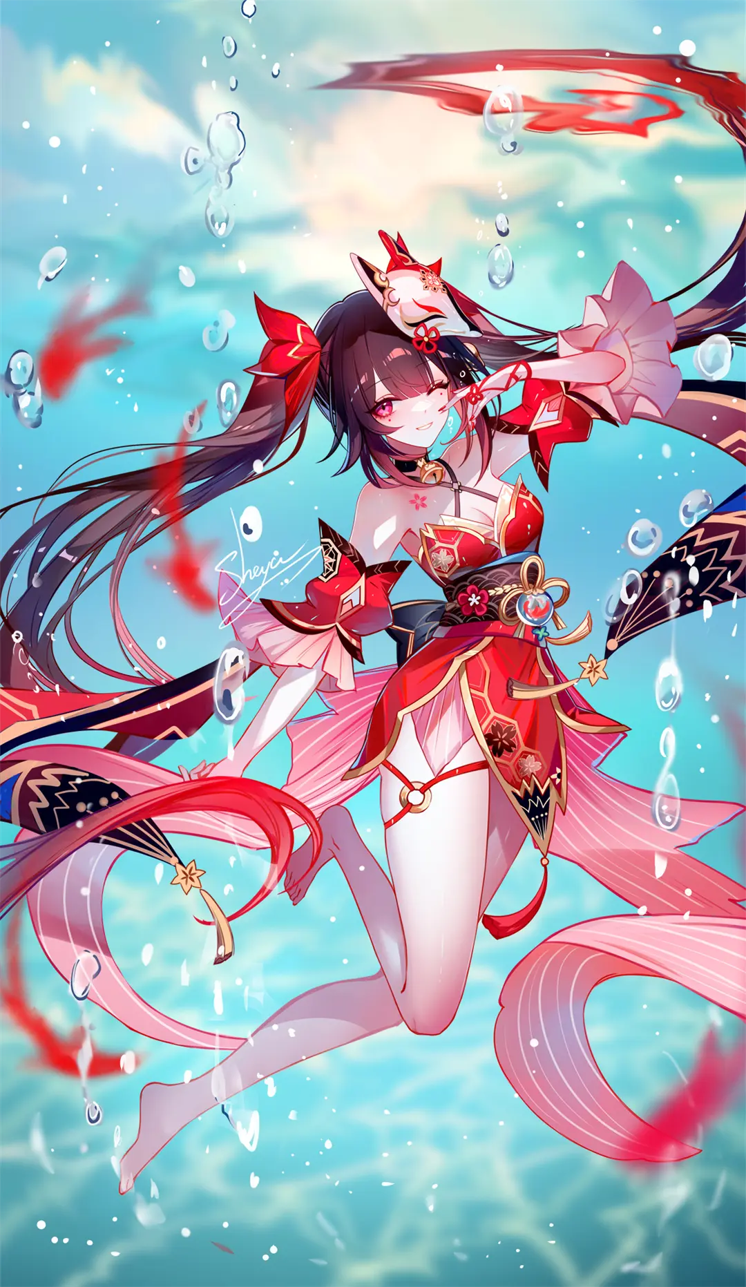 【插画美图】崩坏：星穹铁道 花火 流萤 原神 小胡桃 女仆装兽耳少女 精灵宝可梦 珊瑚 动漫壁纸推荐 P站美图-第2张