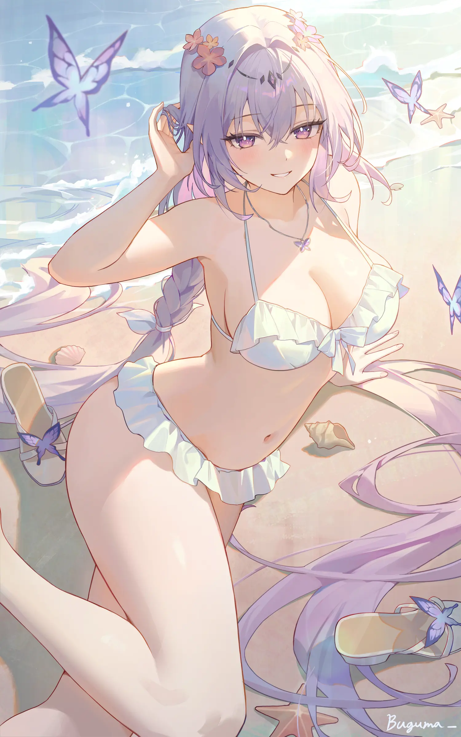 【插画精选】蔚蓝档案 砂狼白子 早濑优香 星穹铁道 遐蝶 流萤 会员动漫美图（共50张）