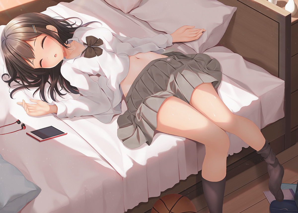 AI生成 原创 女高中生 JK短裙 黑丝 P站美图-第2张