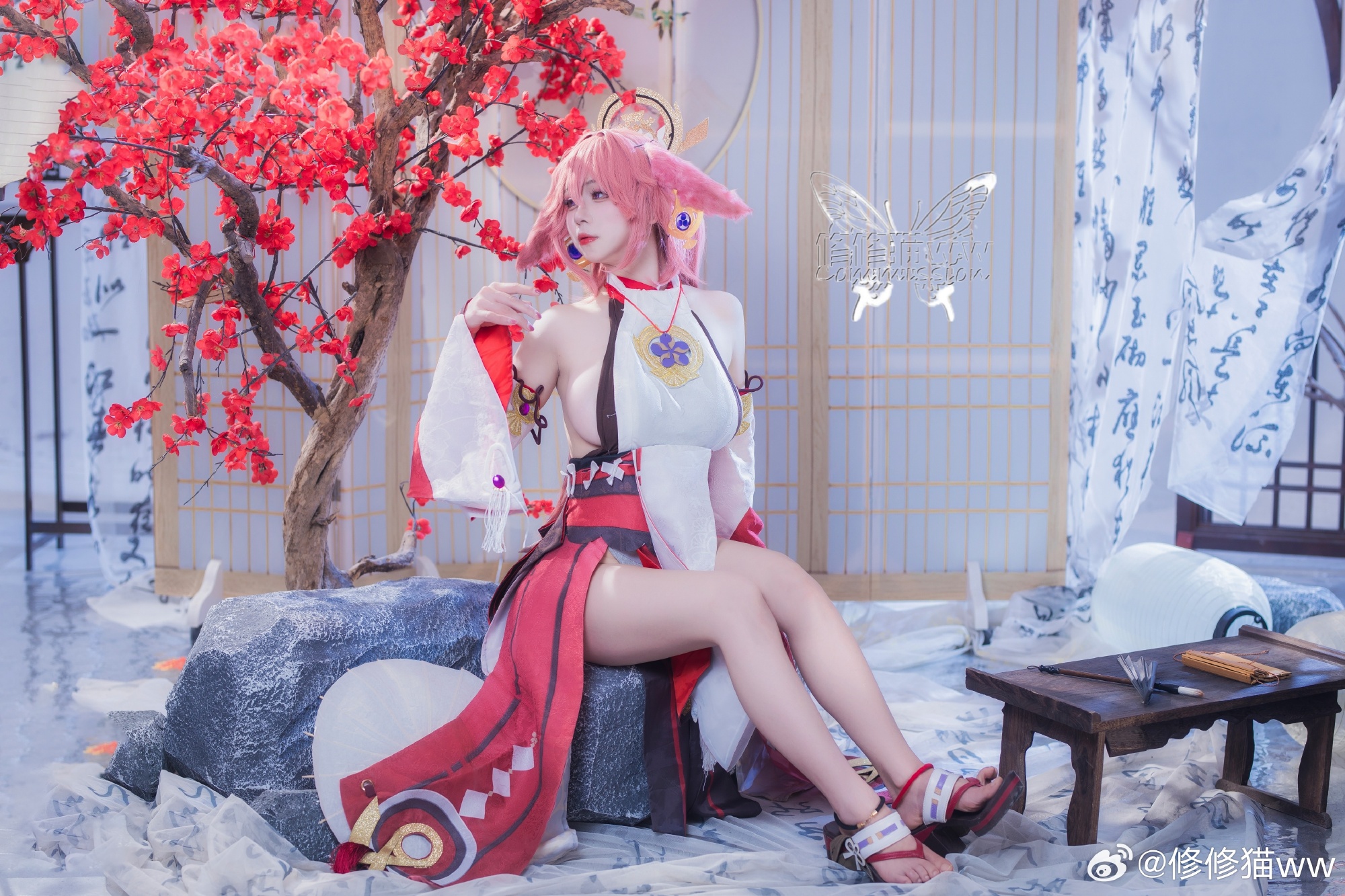 COSPLAY 快，去做些有趣的事让我看看吧。原神 八重神子@修修猫ww COSPLAY-第2张