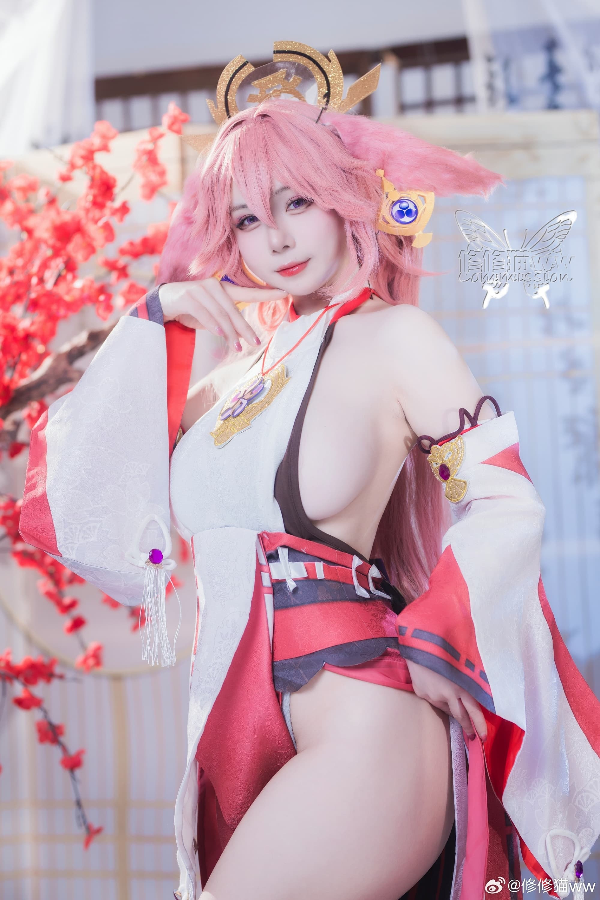 COSPLAY 快，去做些有趣的事让我看看吧。原神 八重神子@修修猫ww COSPLAY-第1张