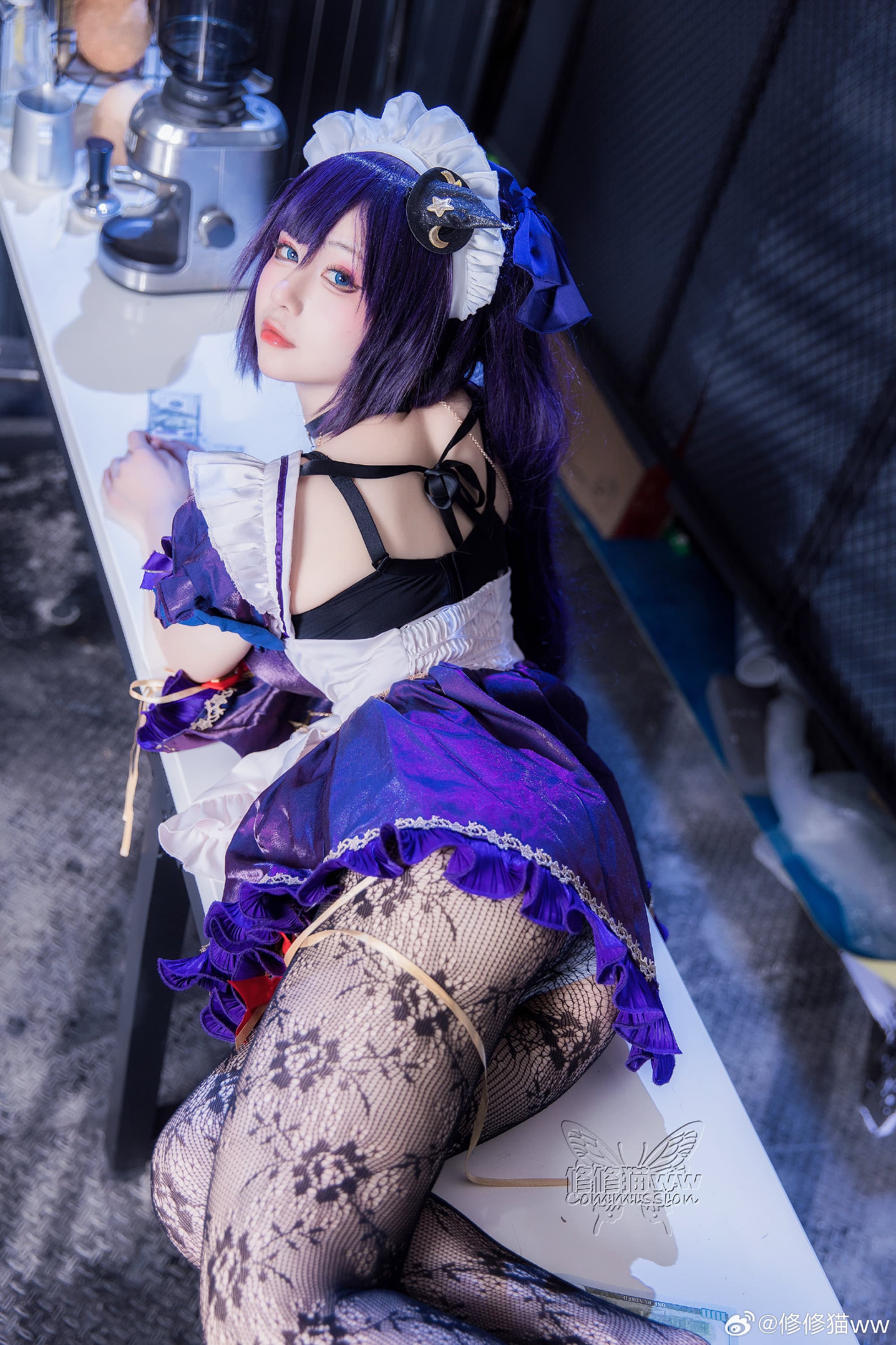 COSPLAY 原神cos 莫娜同人女仆来咯~@修修猫ww COSPLAY-第5张