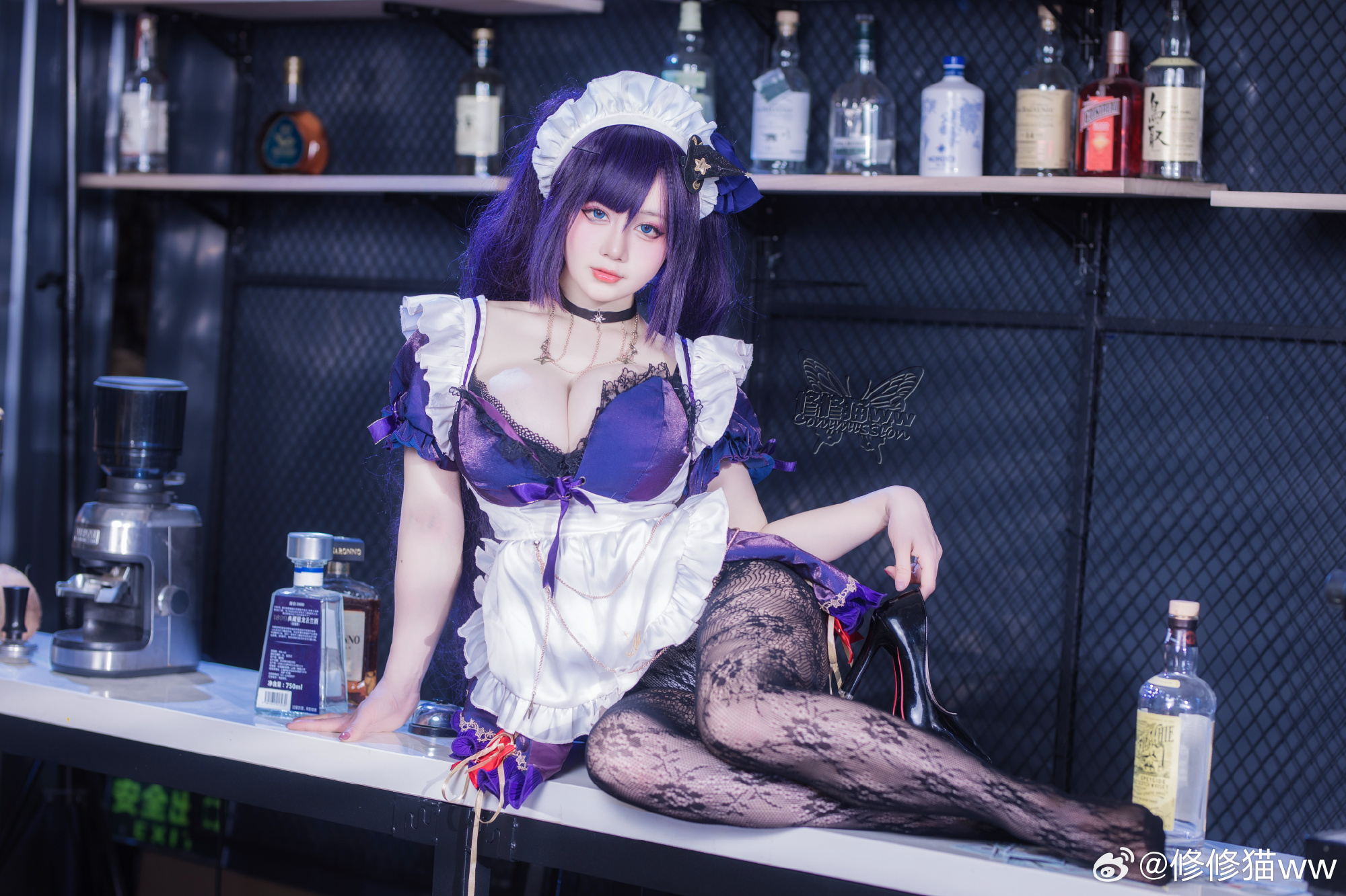 COSPLAY 原神cos 莫娜同人女仆来咯~@修修猫ww COSPLAY-第6张