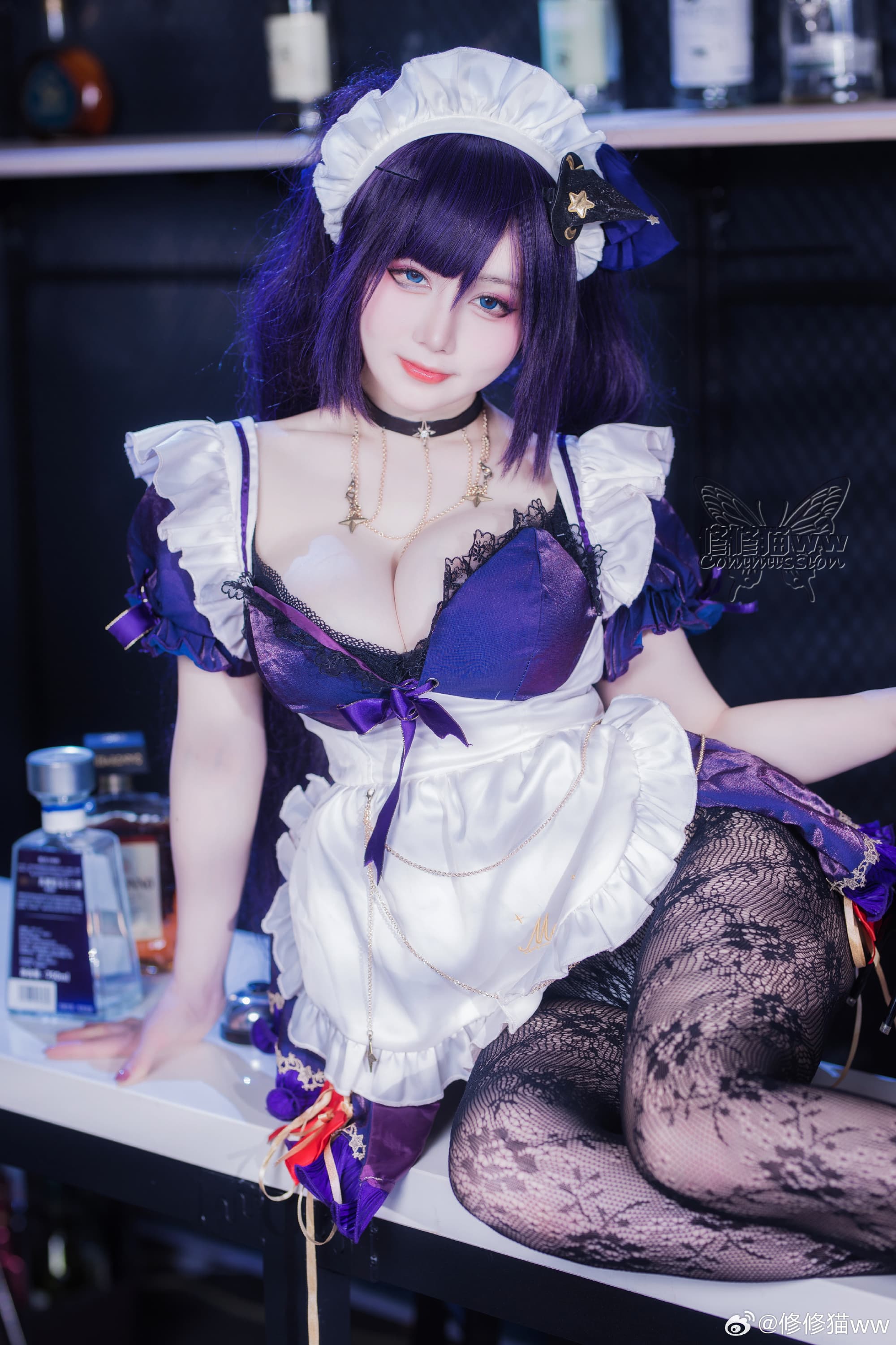 COSPLAY 原神cos 莫娜同人女仆来咯~@修修猫ww COSPLAY-第7张