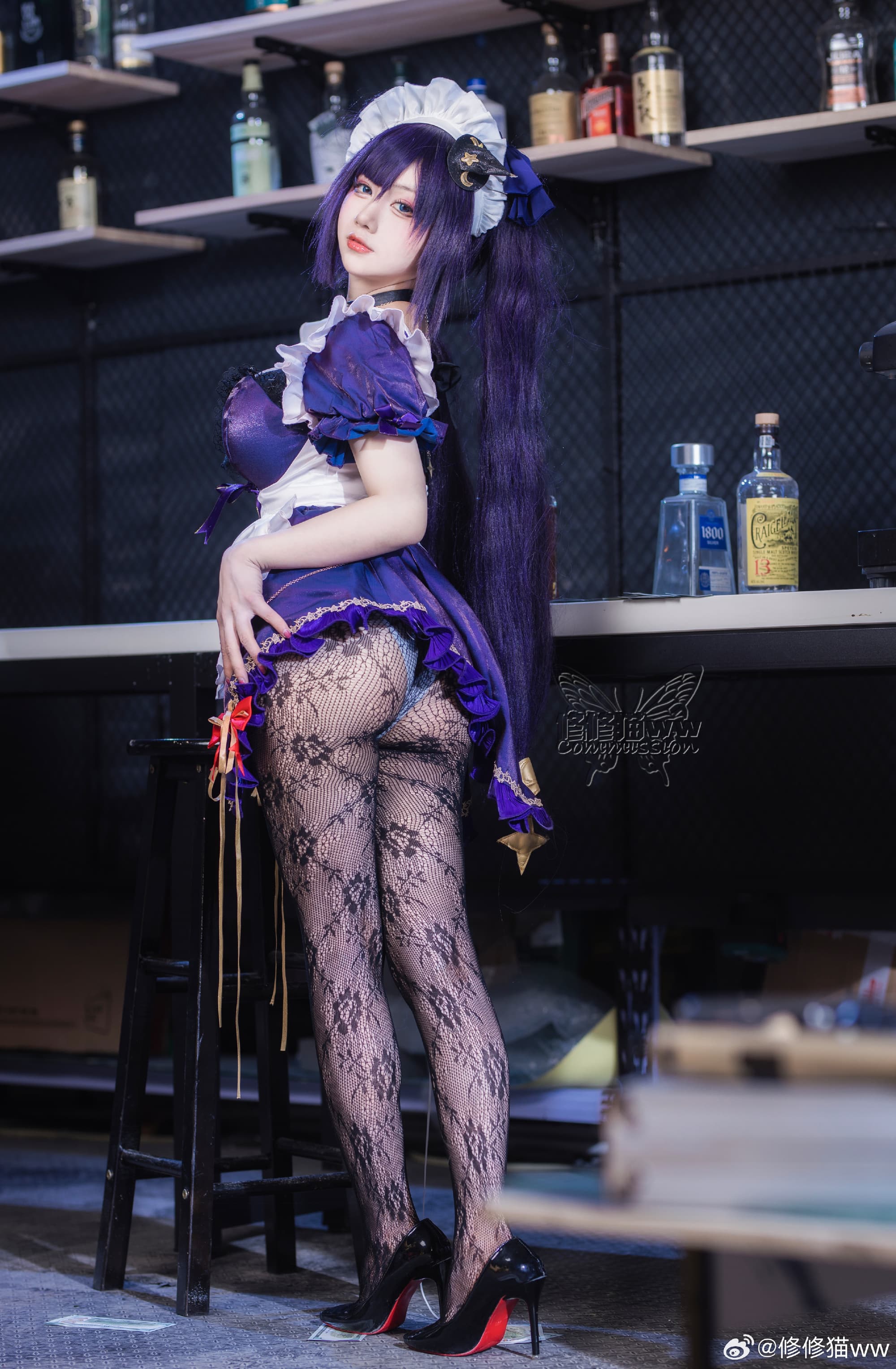 COSPLAY 原神cos 莫娜同人女仆来咯~@修修猫ww COSPLAY-第8张