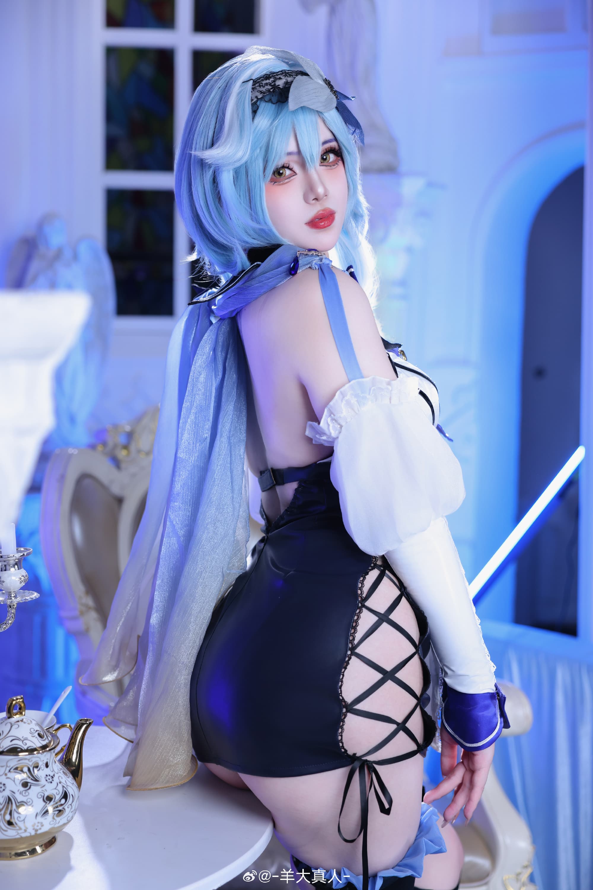 cos正片 原神 ♠️女仆同人「优菈」@-羊大真人- COSPLAY-第1张