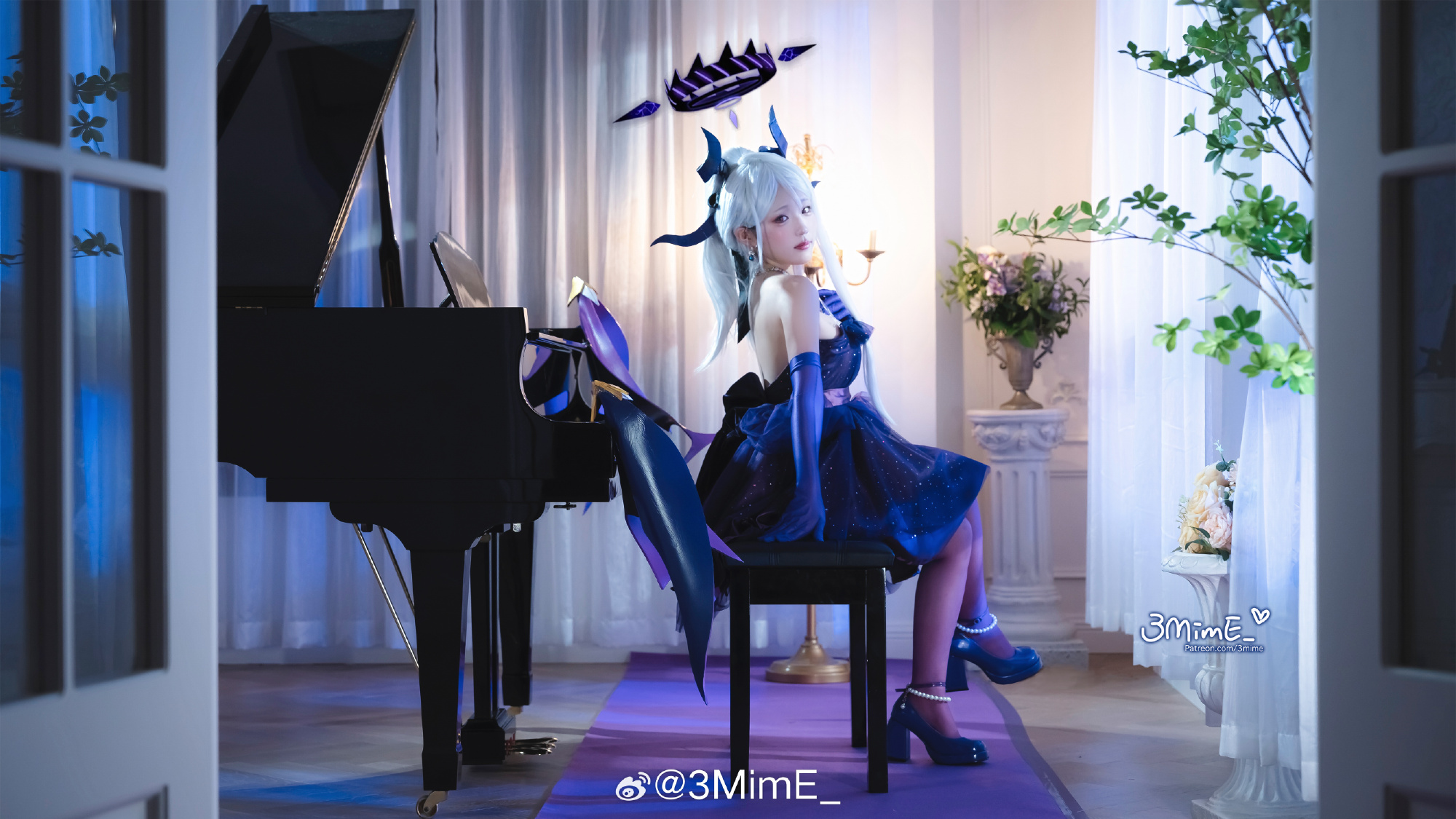 COSPLAY 蔚蓝档案 空崎日奈 礼服@3MimE_ COSPLAY-第2张