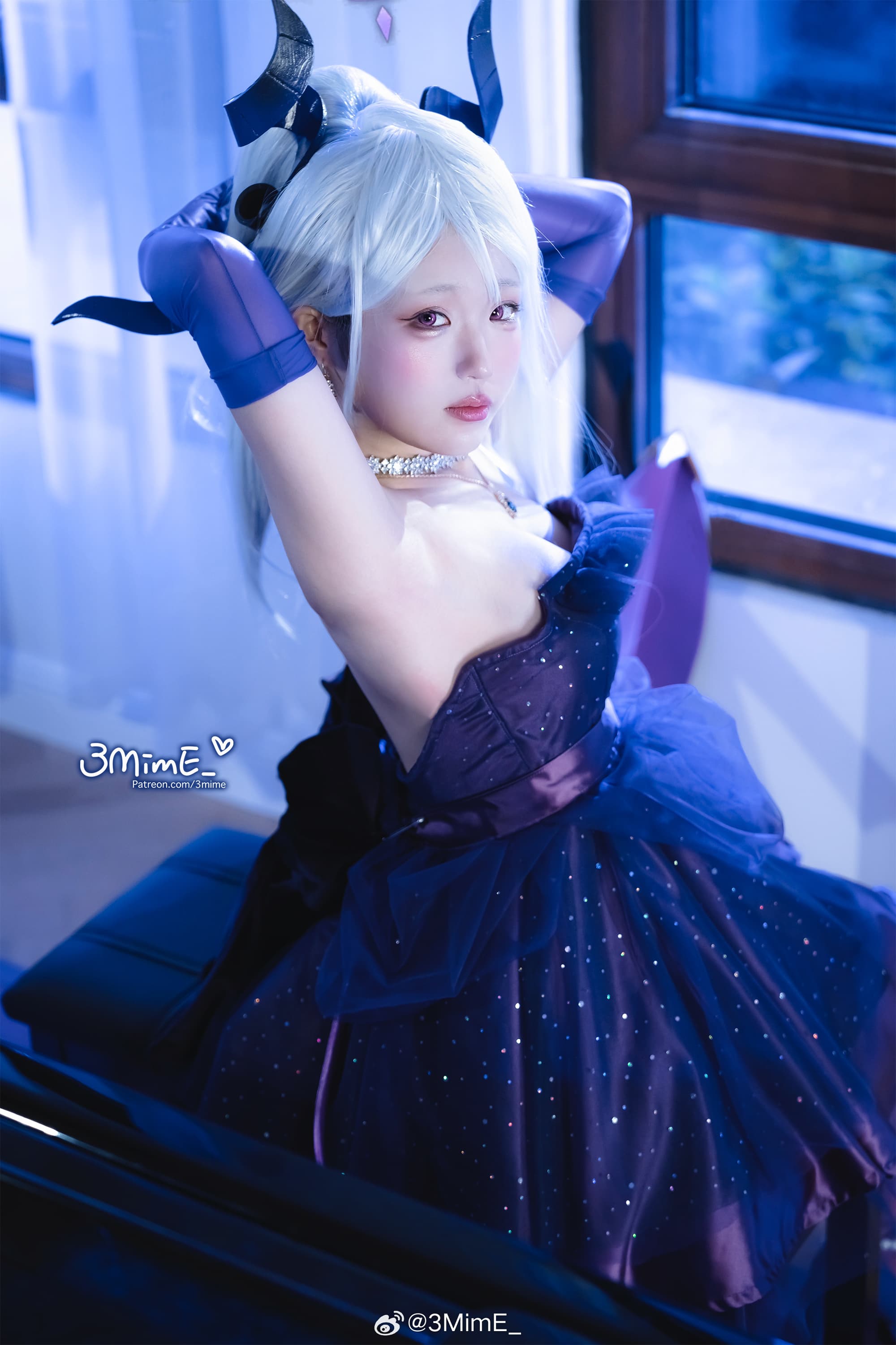 COSPLAY 蔚蓝档案 空崎日奈 礼服@3MimE_ COSPLAY-第7张