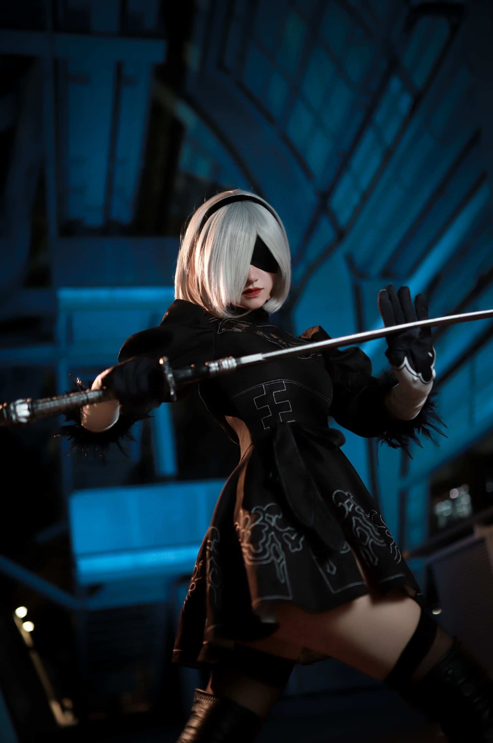 COSPLAY 存在都是为了毁灭而设计 尼尔:机械纪元 2B@啵酱痴 COSPLAY-第2张