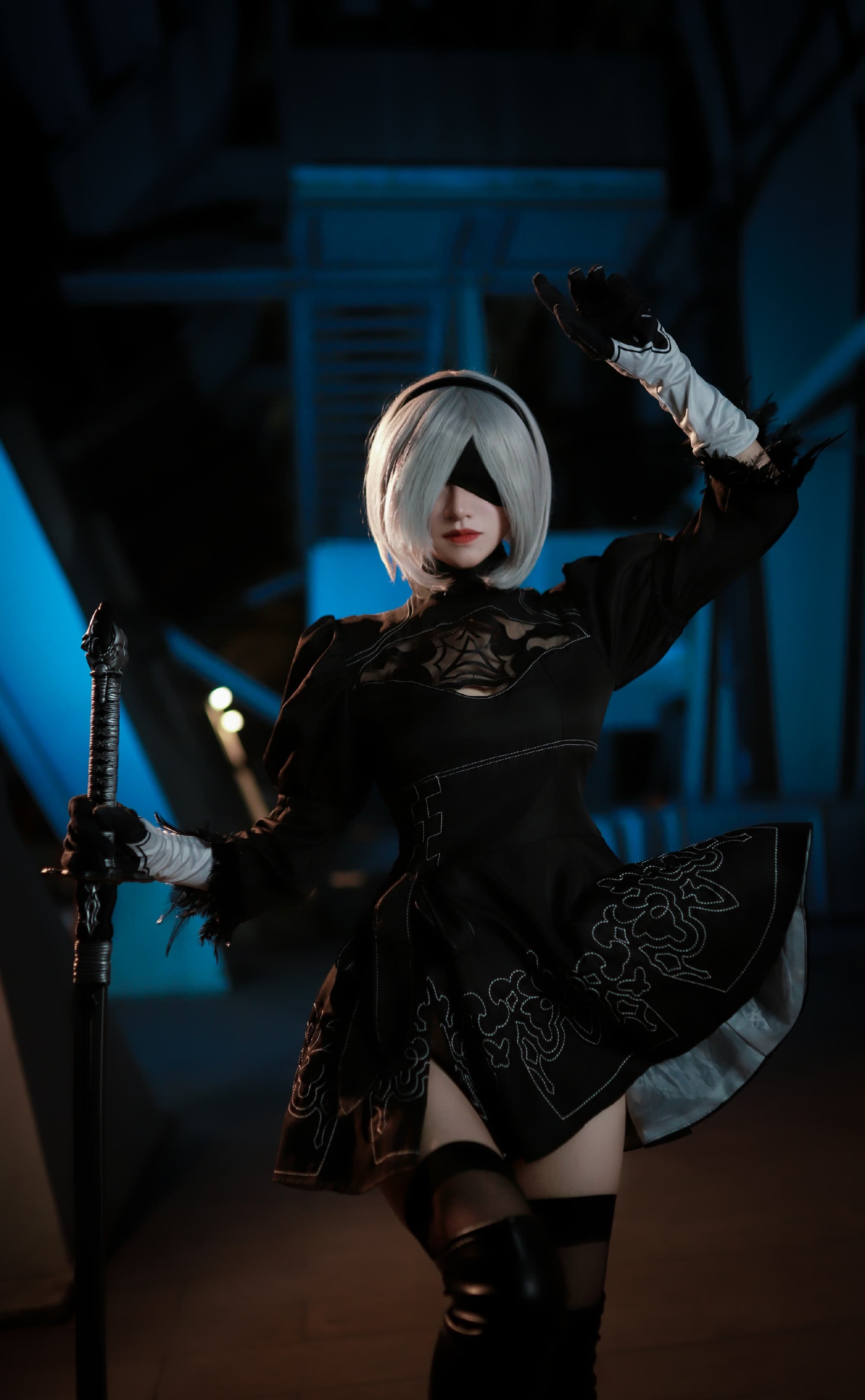 COSPLAY 存在都是为了毁灭而设计 尼尔:机械纪元 2B@啵酱痴 COSPLAY-第3张