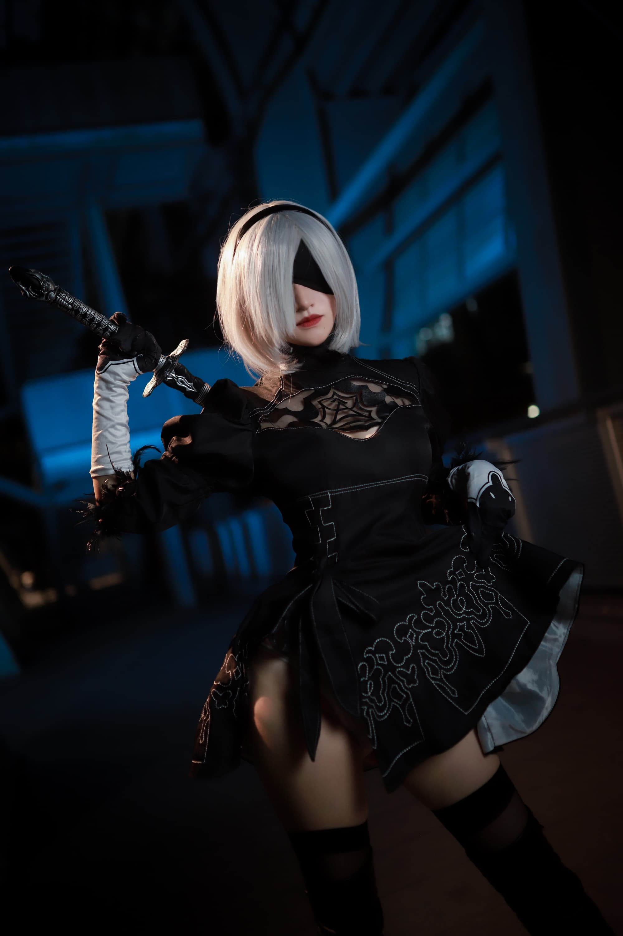 COSPLAY 存在都是为了毁灭而设计 尼尔:机械纪元 2B@啵酱痴 COSPLAY-第4张