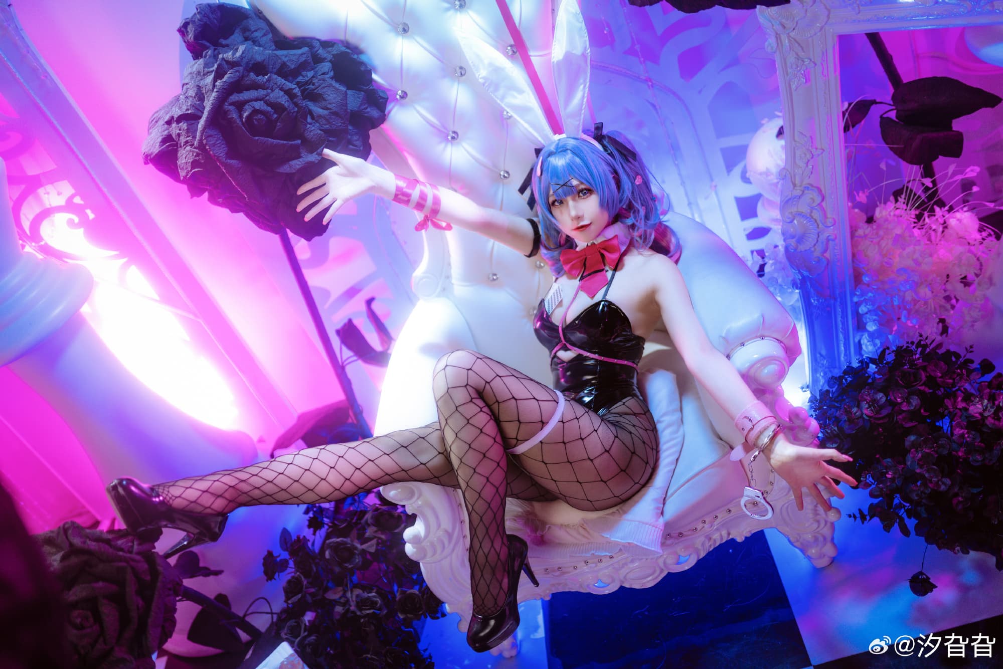 cosplay 初音未来 miku vocaloid 初音兔女郎@汐旮旮 COSPLAY-第5张