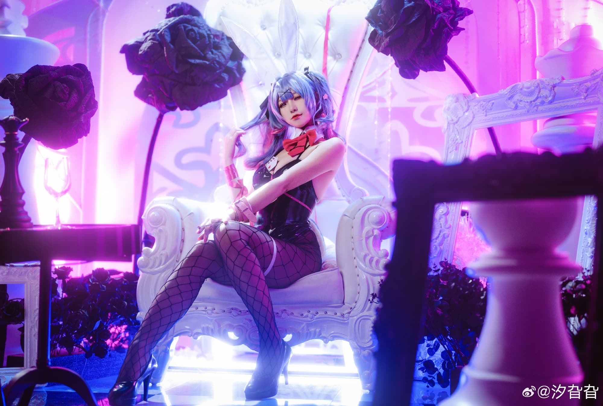 cosplay 初音未来 miku vocaloid 初音兔女郎@汐旮旮 COSPLAY-第3张