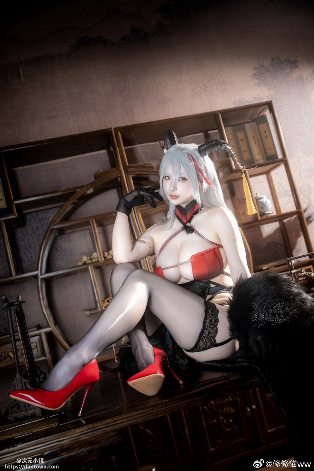 COSPLAY 碧蓝航线 埃吉尔换装【 金龙腾祥云】@修修猫ww COSPLAY-第5张
