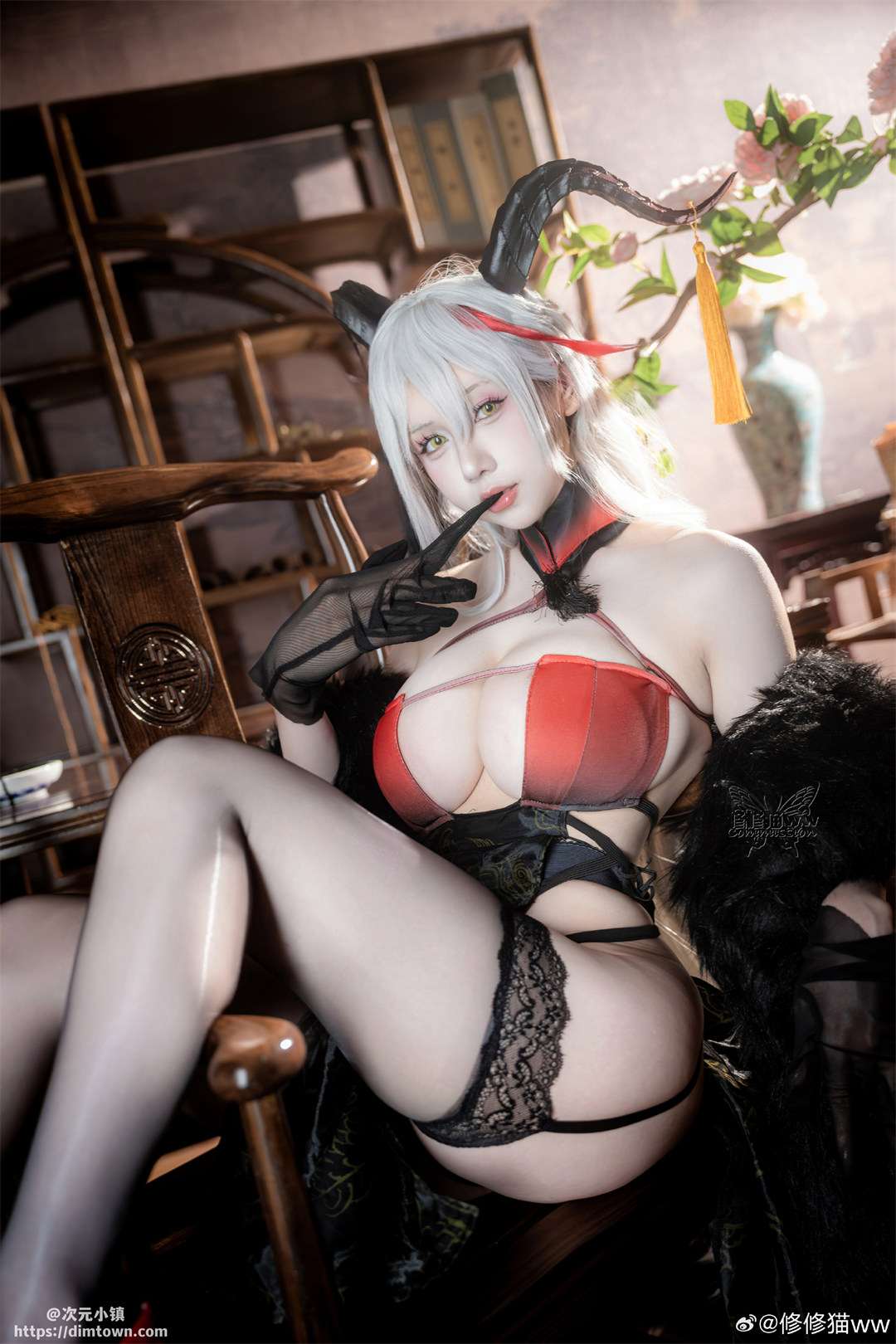 COSPLAY 碧蓝航线 埃吉尔换装【 金龙腾祥云】@修修猫ww COSPLAY-第7张